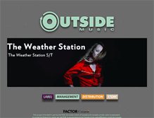 Tablet Screenshot of outside-music.com